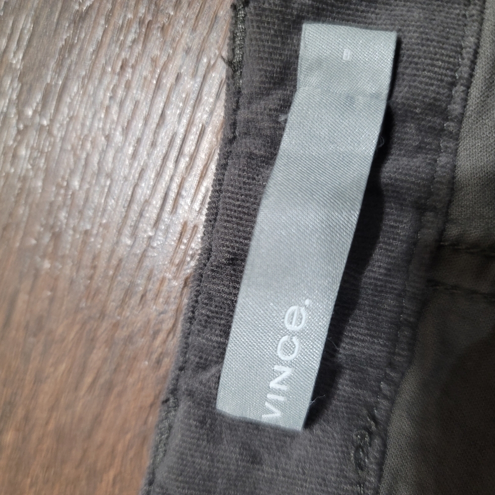 Vince Corduroy Cargo Pants Grey Size 8 EUC - Picture 2 of 9